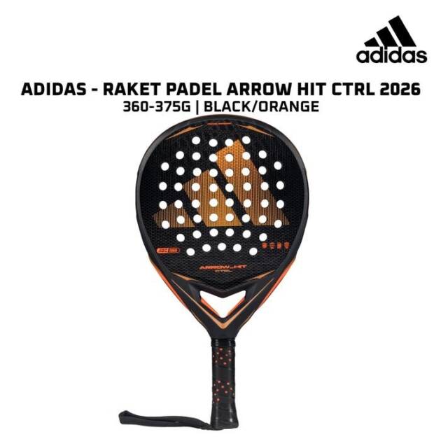Raket Padel Adidas Arrow Hit Ctrl 2026 Black/Orange