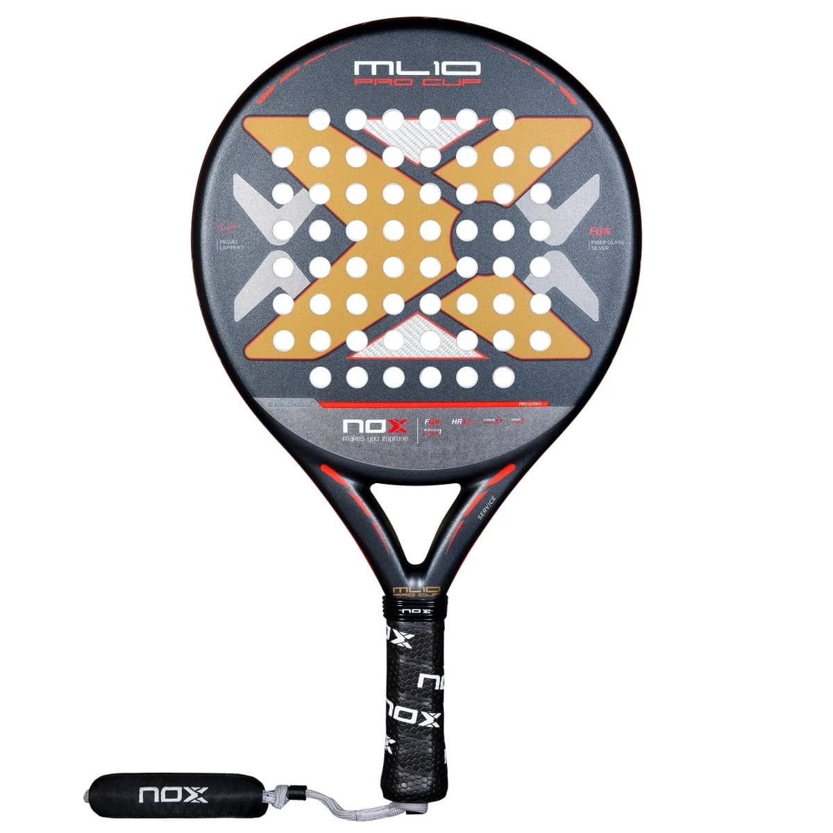 Raket padel nox ml10 pro cup rough surface