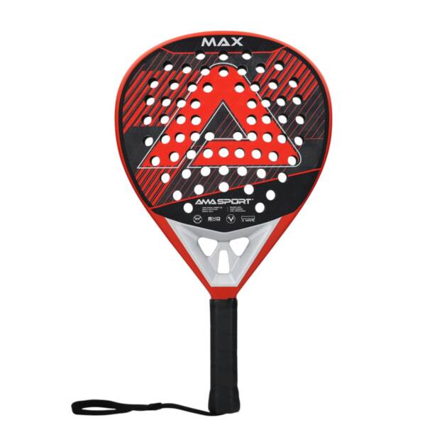 Raket padel ama max 18k black/red