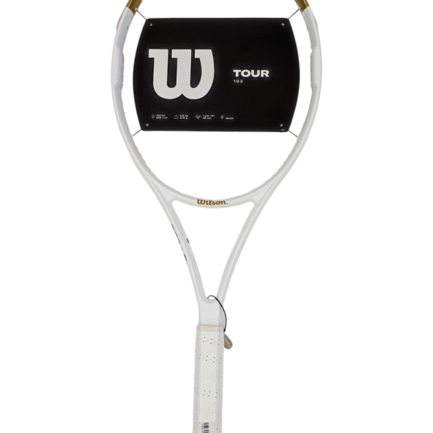 raket tenis wilson tour 103 205011 white/gold