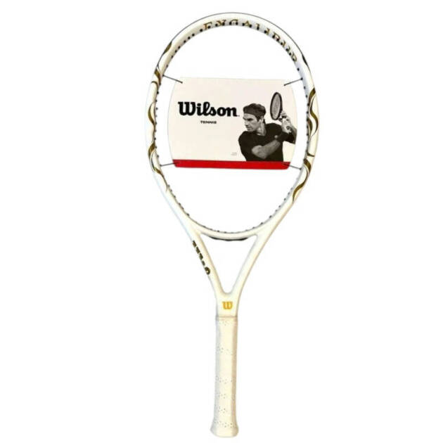 raket tenis wilson excalibur white/gold