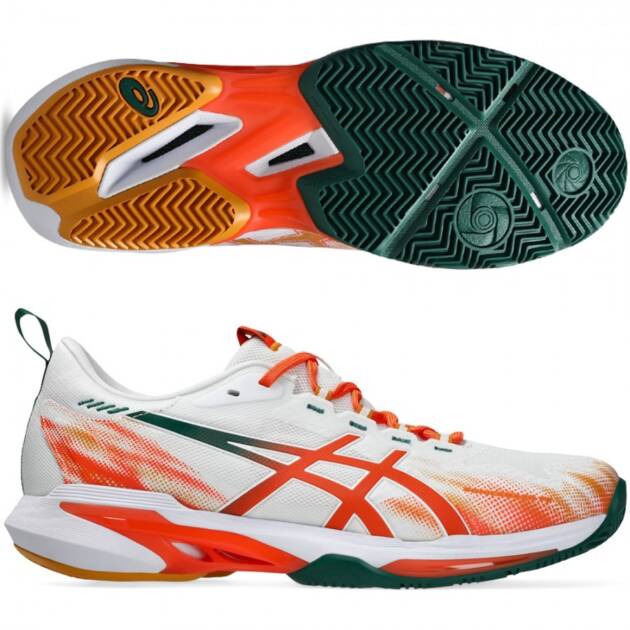 Sepatu Asics Sonic Smash ff White/Energy Orange