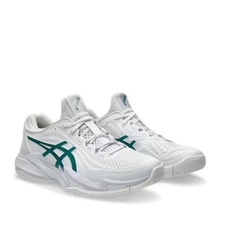 Sepatu Asics Court ff3 Novak White/Pitch green