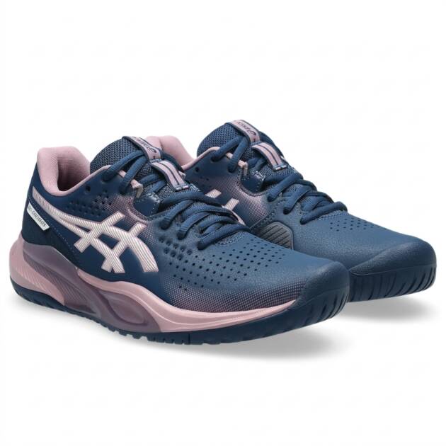 sepatu asics gel challenger 15 women independence blue/taro purple