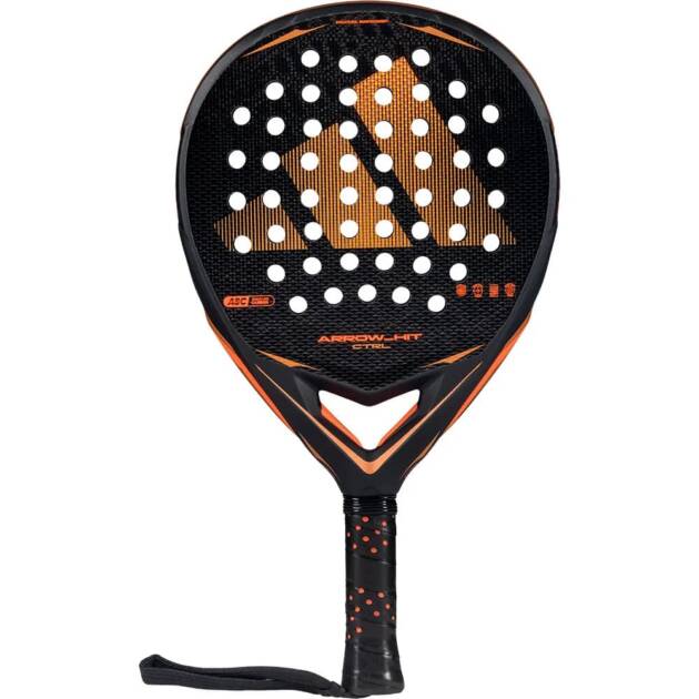 raket padel adidas arrow hit ctrl 2026 black/orange 360-375gr