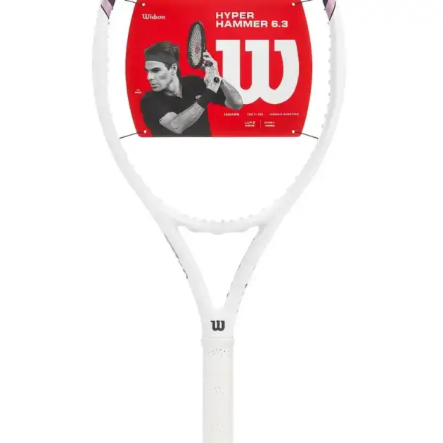 raket tenis wilson hyper hammer 5.3 205111 white/pink