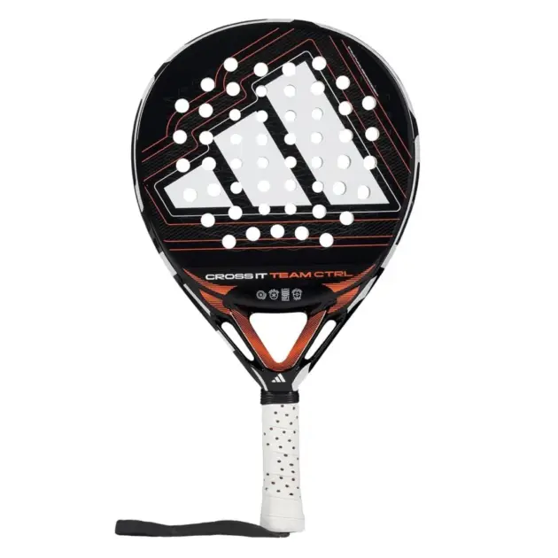 raket padel adidas crossit team ctrl 2026 black/orange 360-375 gr