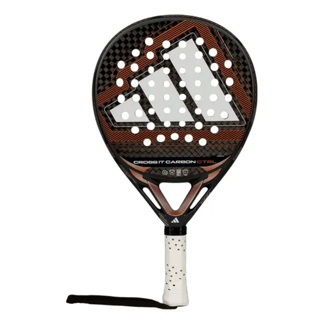 raket padel adidas crossit carbon ctrl 6k 2026 black/brown 360-375 gr
