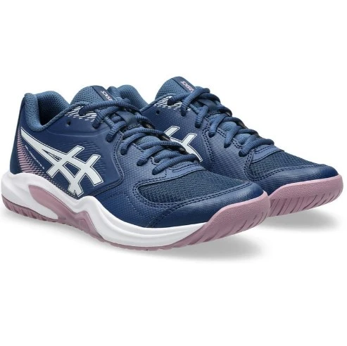 Sepatu asics gel dedicate 9 woman independence blue/white