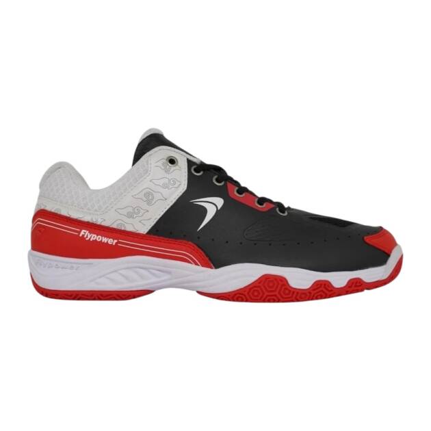 sepatu flypower panataran black/white/red